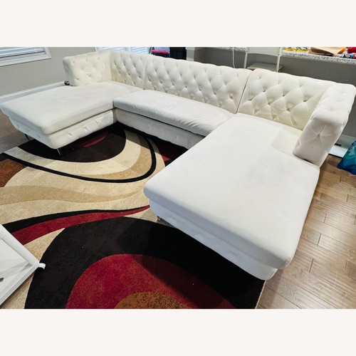 Used Miranda 3-piece Velvet Sectional for sale on AptDeco