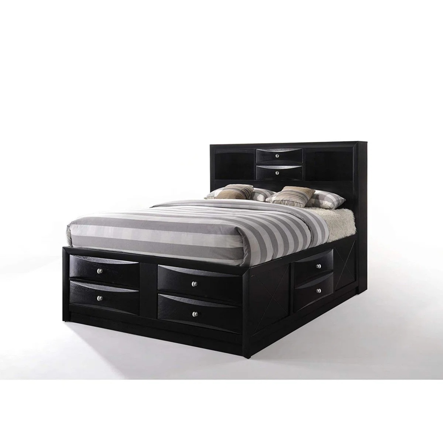 Mallery Hall Dark Brown Queen Bed - image-5