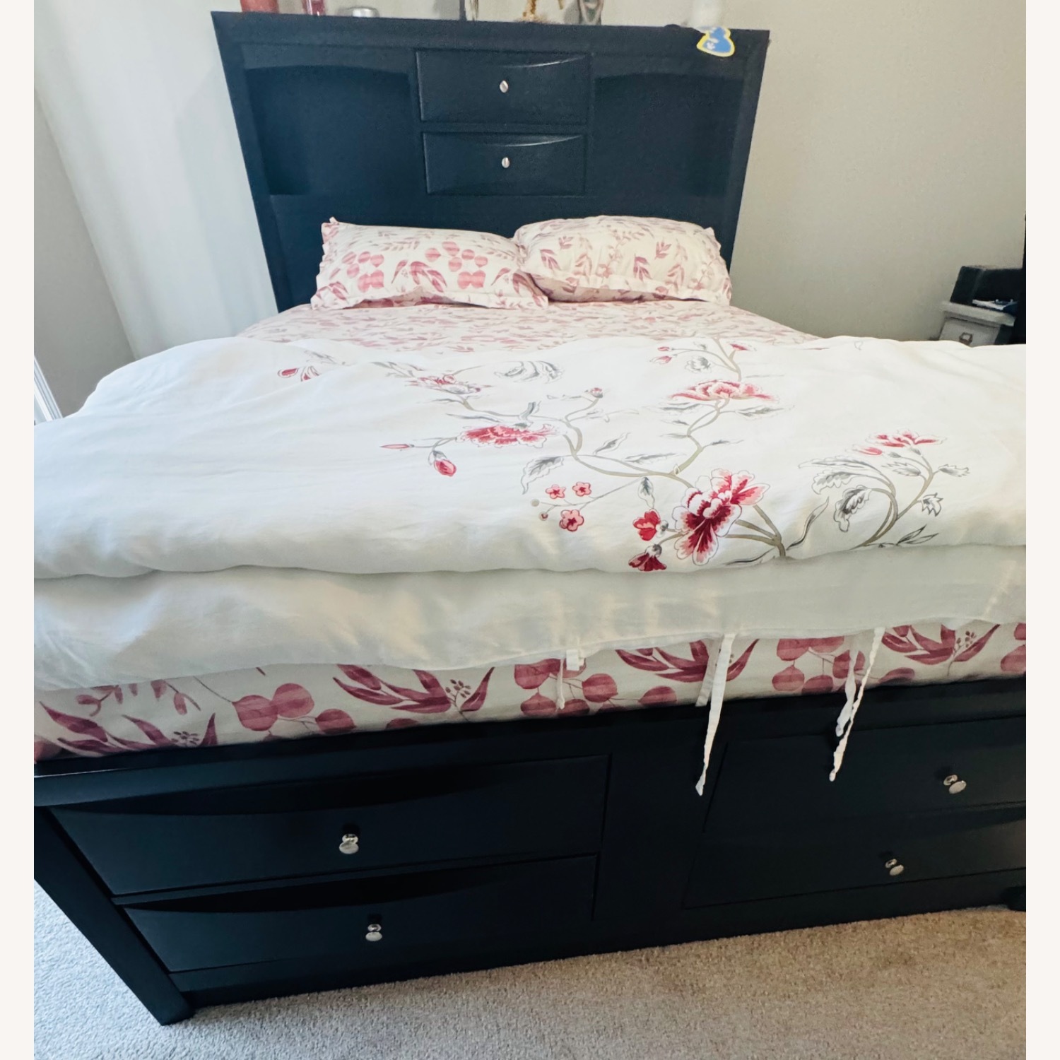 Mallery Hall Dark Brown Queen Bed - image-2