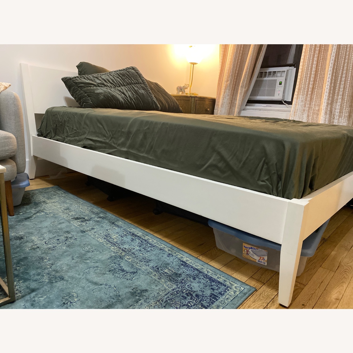 West Elm Roan White Wood Full Platform Bed - image-3