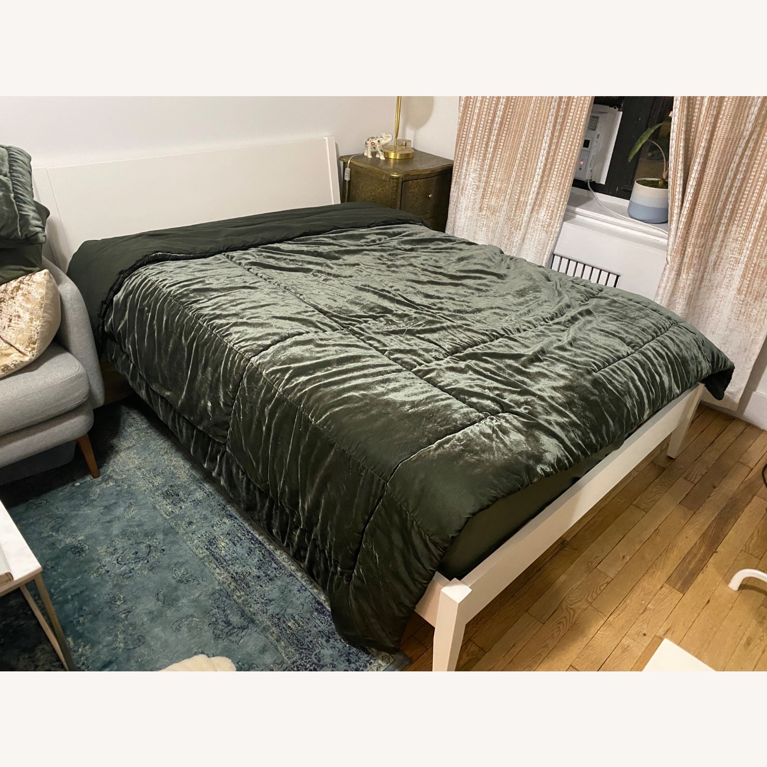 West Elm Roan White Wood Full Platform Bed - image-2