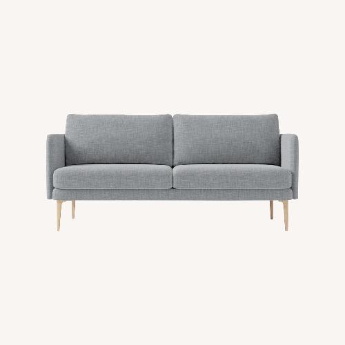 Used West Elm Light Gray Fabric 2 Seater Sofa for sale on AptDeco