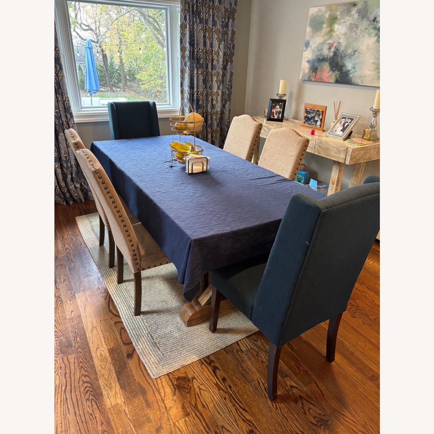 Vintage/Antique Finds Natural Wood Dining Table - image-1