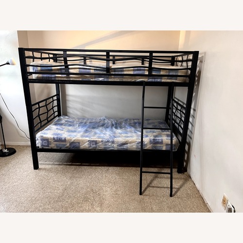 Used Twin-Star Home Black Metal Bunk Bed for sale on AptDeco