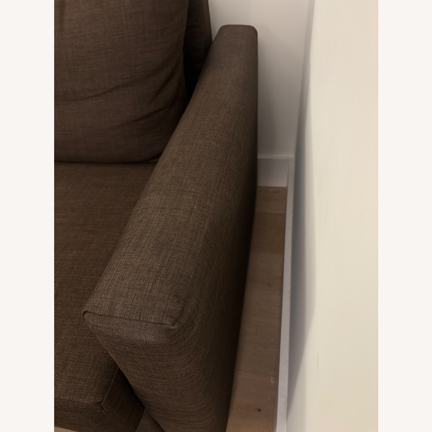 IKEA FRIHETEN Dark Brown Fabric Sleeper Sofa - image-3