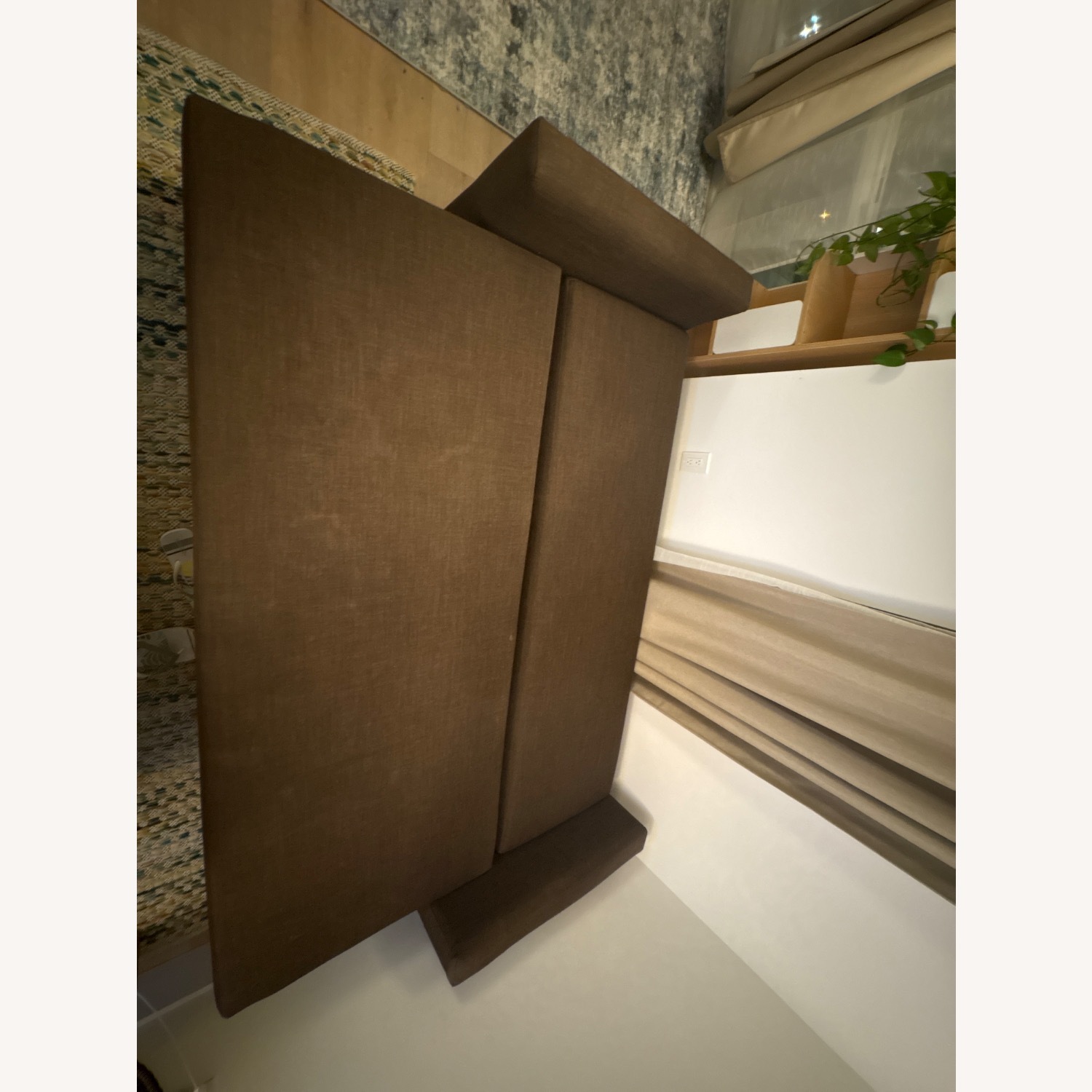 IKEA FRIHETEN Dark Brown Fabric Sleeper Sofa - image-5