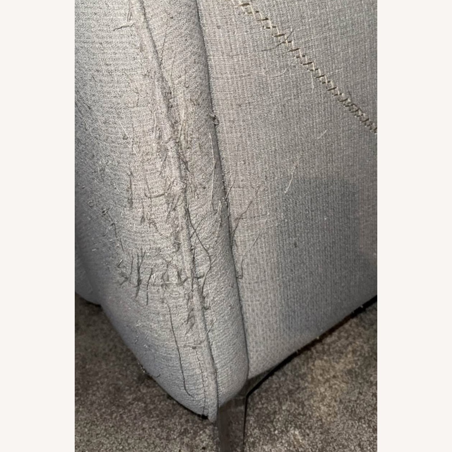 Light Gray Leather 3+ Seater Sofa - image-6