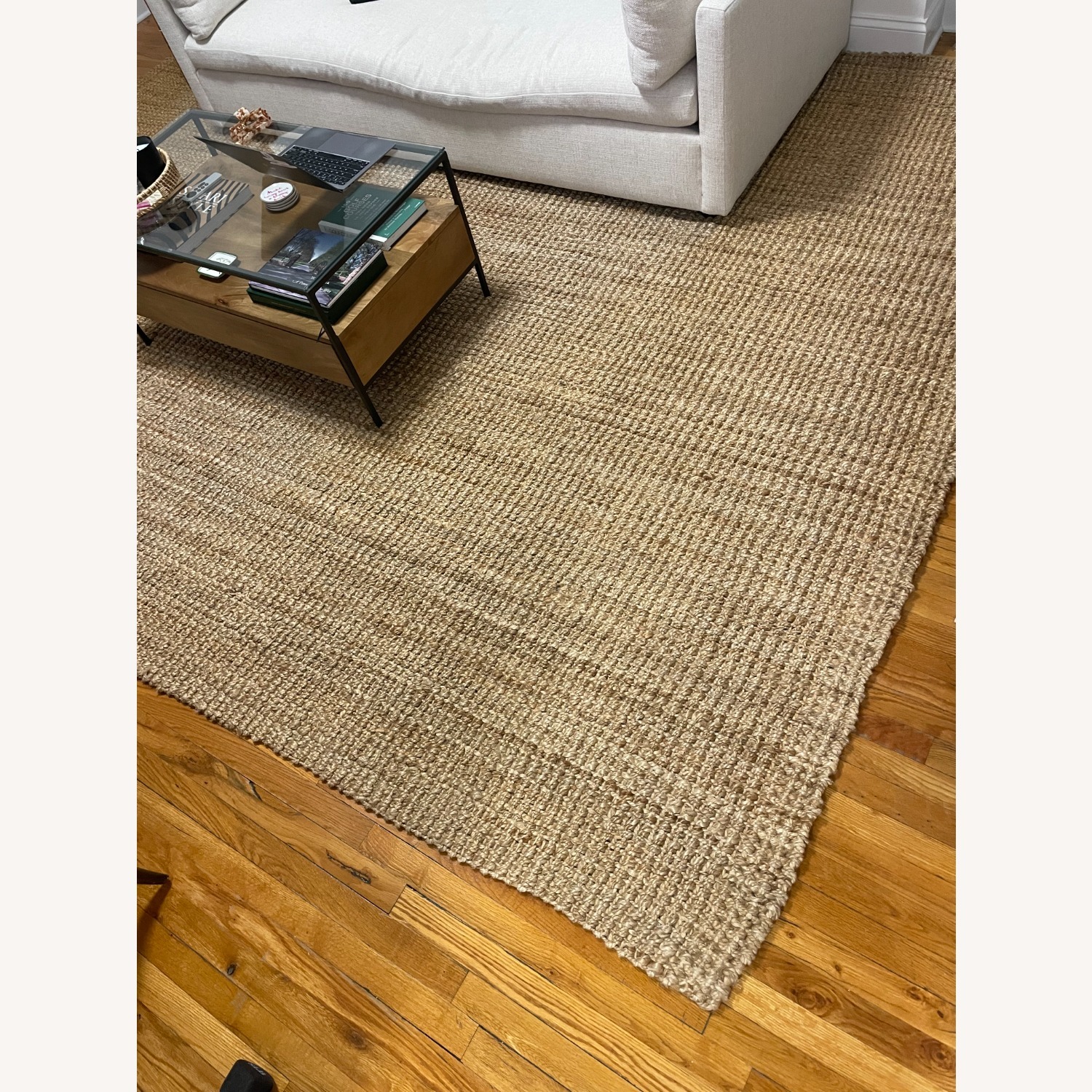 West Elm Natural Boucle Area Rug 9' x 12' - image-1