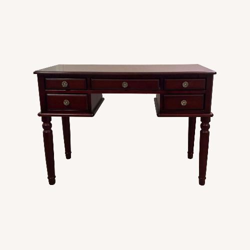 Used Cherry Solid Wood Writing Desk for sale on AptDeco