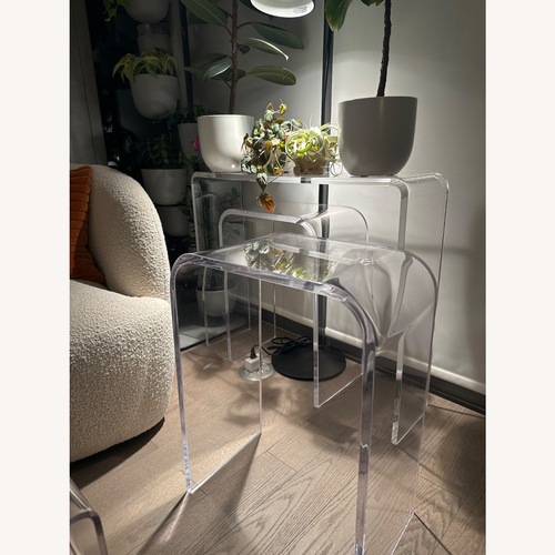 Used Acrylic Home Design Side Tables for sale on AptDeco