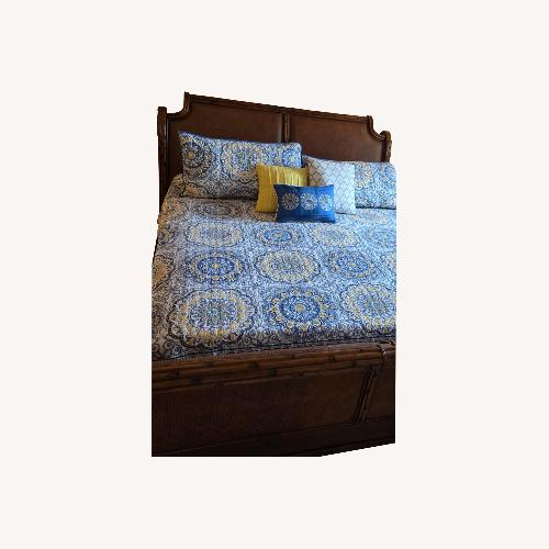 Used King Size Wooden Bed Frame for sale on AptDeco