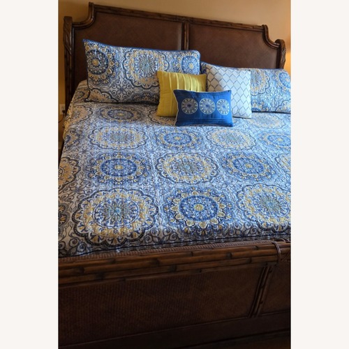 Used King Size Wooden Bed Frame for sale on AptDeco