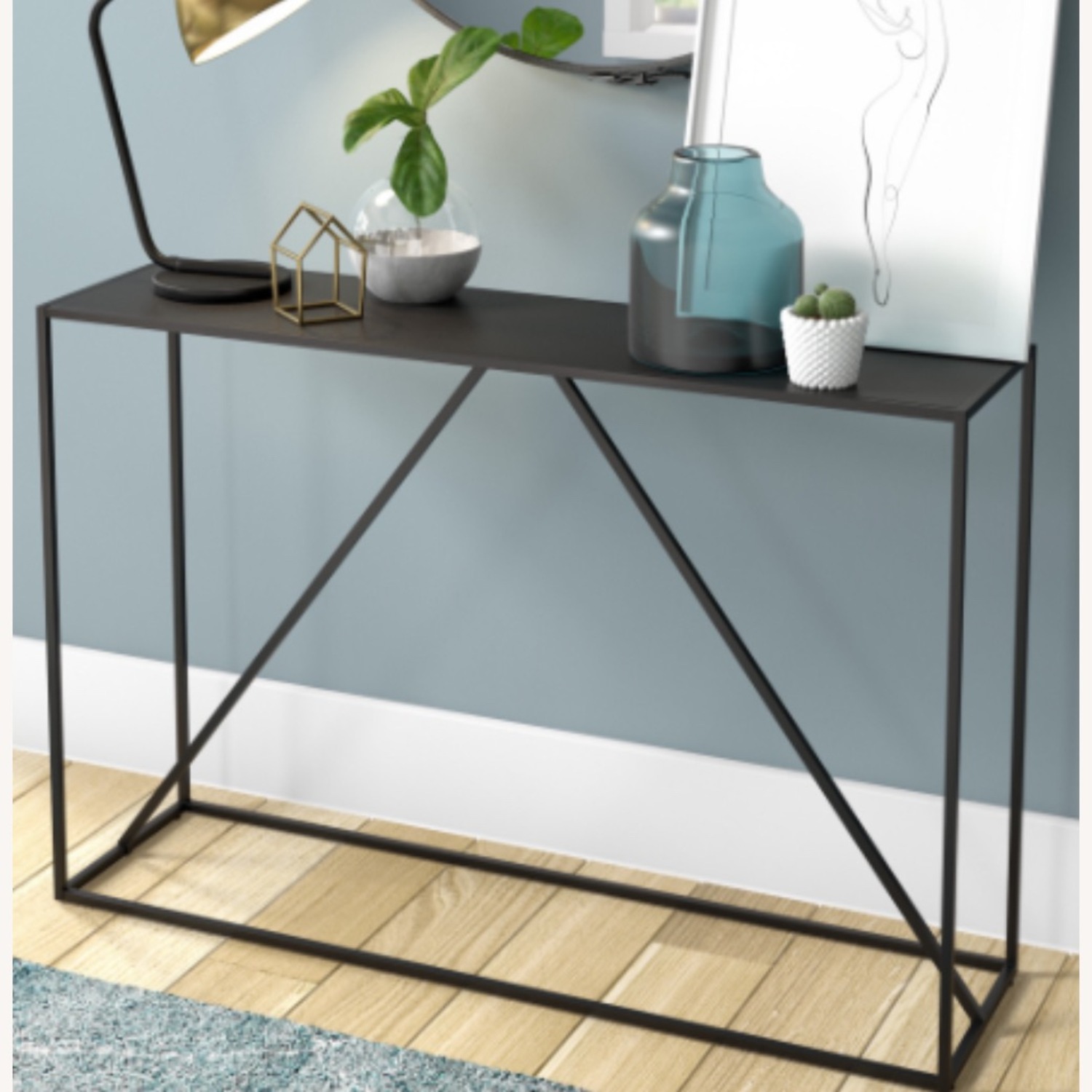 Black Metal Side Table - image-8