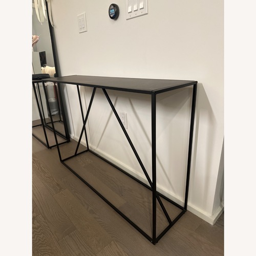 Used Black Metal Side Table for sale on AptDeco