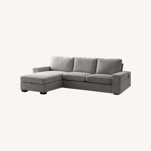 Used Wayfair Light Gray Fabric Chaise Lounge for sale on AptDeco
