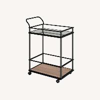 Black Metal Bar Cart