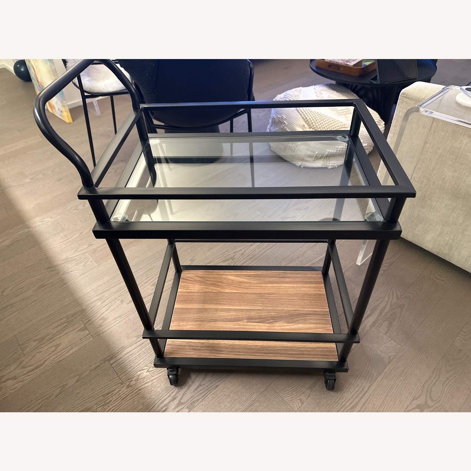Black Metal Bar Cart - image-3