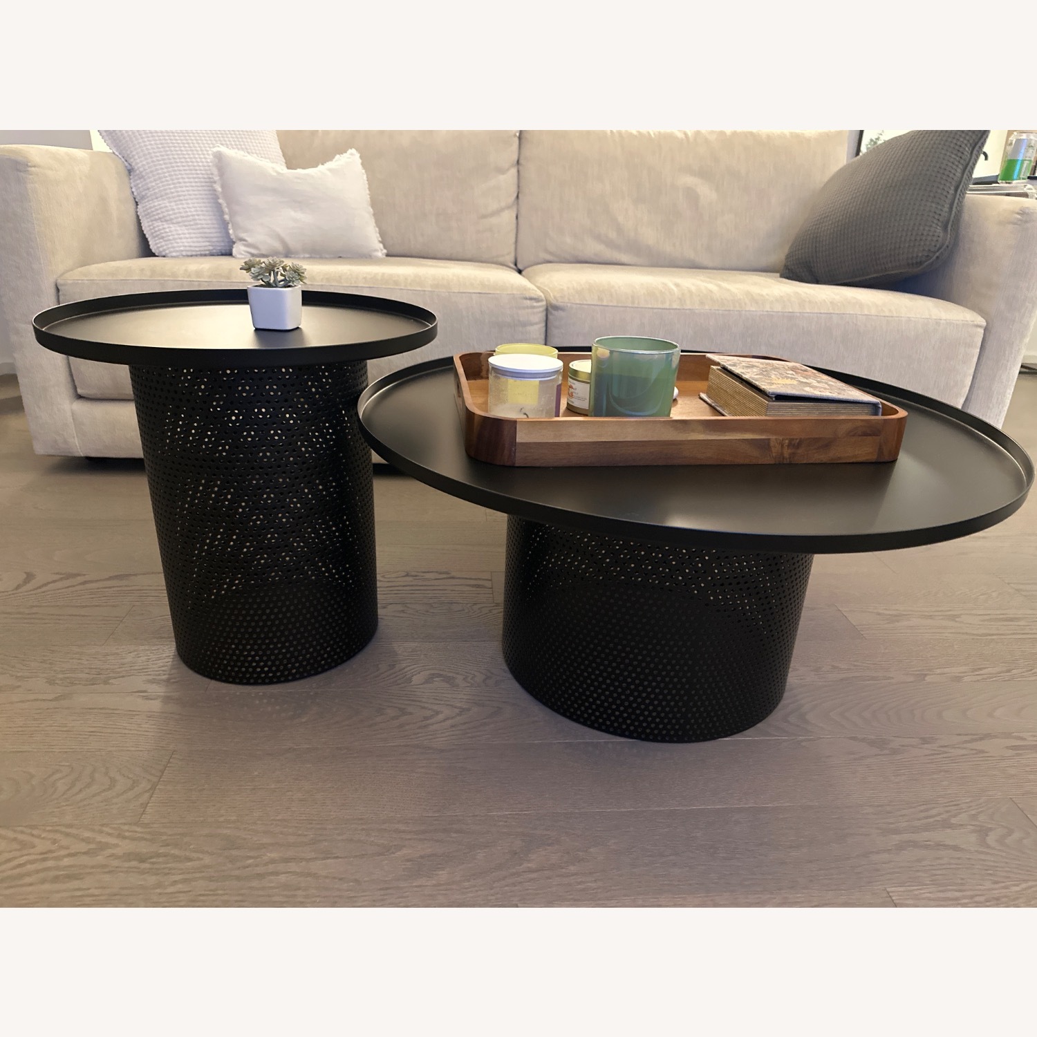Article Equa Black Black Metal Coffee Table - image-1