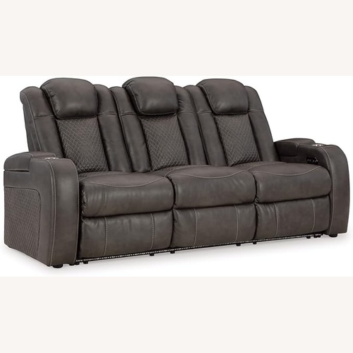 Used Dark Brown Leather 3+ Seater Sofa for sale on AptDeco
