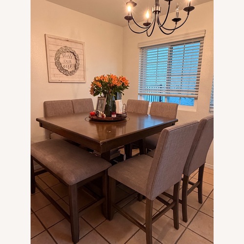 Used Living Spaces Light Gray Wood Dining Sets for sale on AptDeco