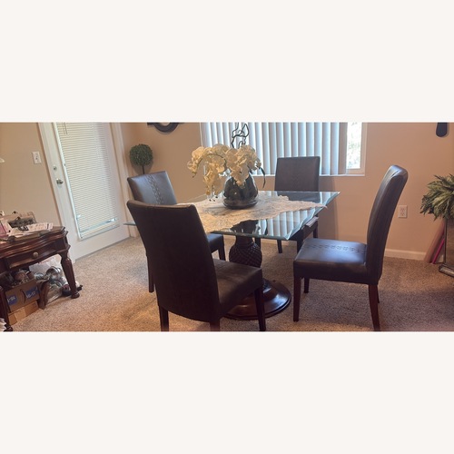 Used Dark Brown Glass Dining Sets for sale on AptDeco