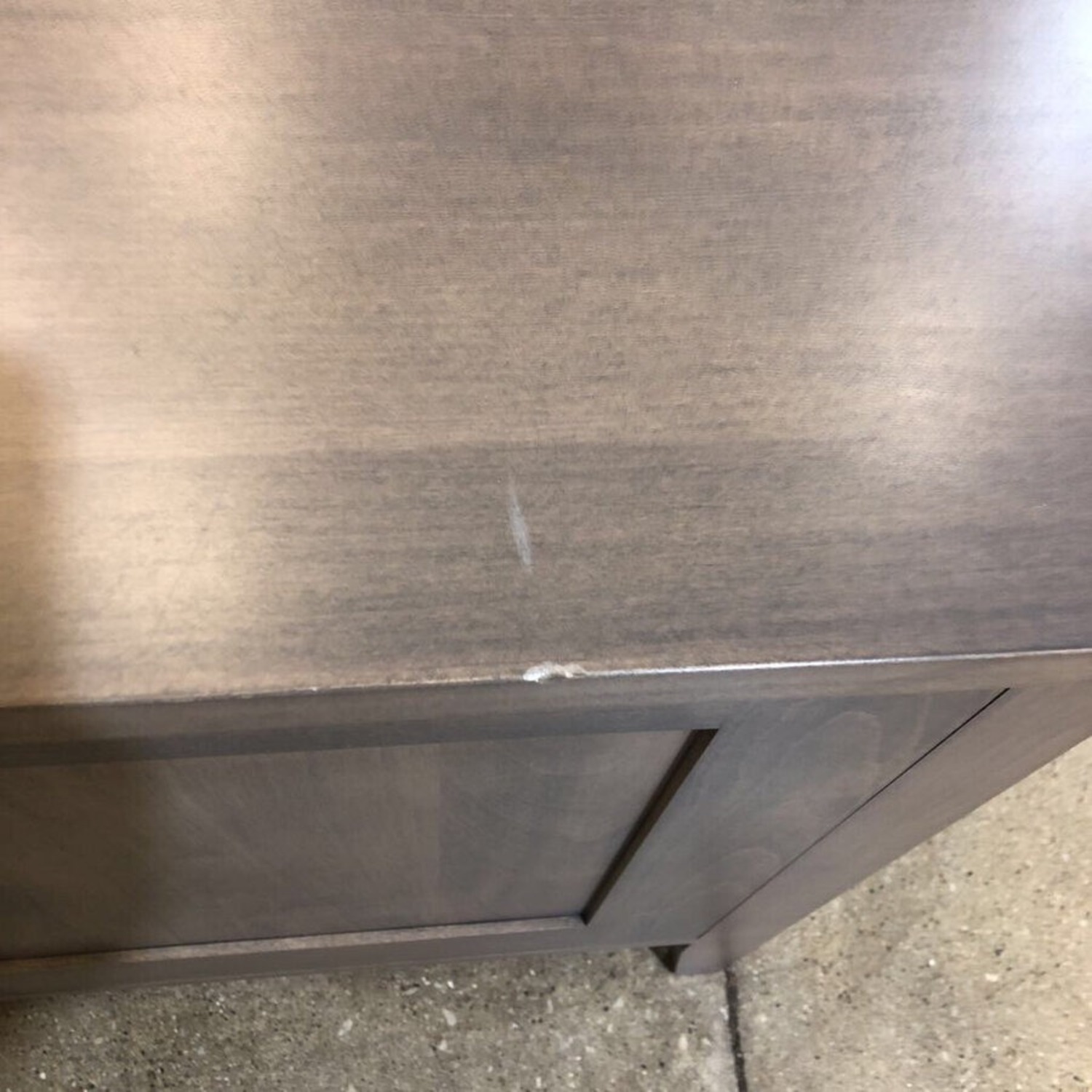 End Cabinet Open Center Media Console Grey - image-5