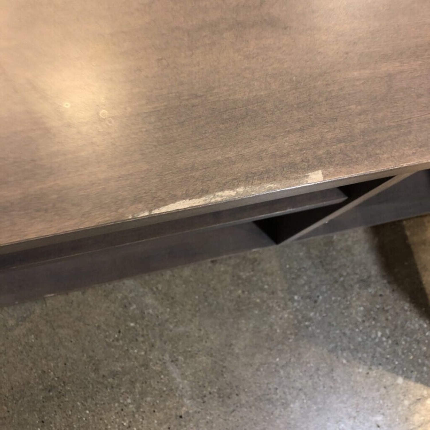 End Cabinet Open Center Media Console Grey - image-4