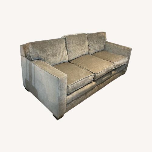 Used Kravet Custom Clemson Style 3-Cushion Sofa Gray for sale on AptDeco