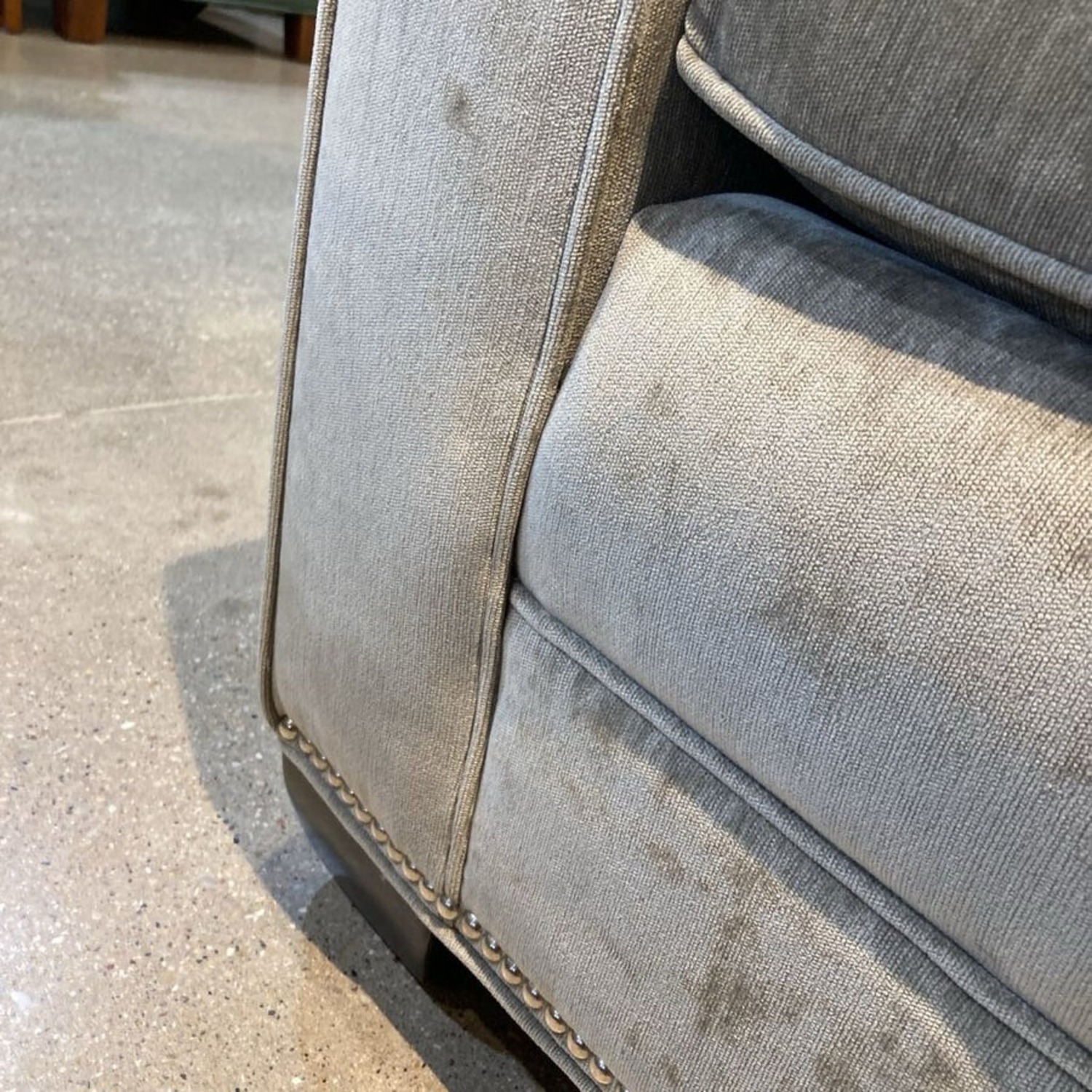 Kravet Custom Clemson Style 3-Cushion Sofa Gray - image-10