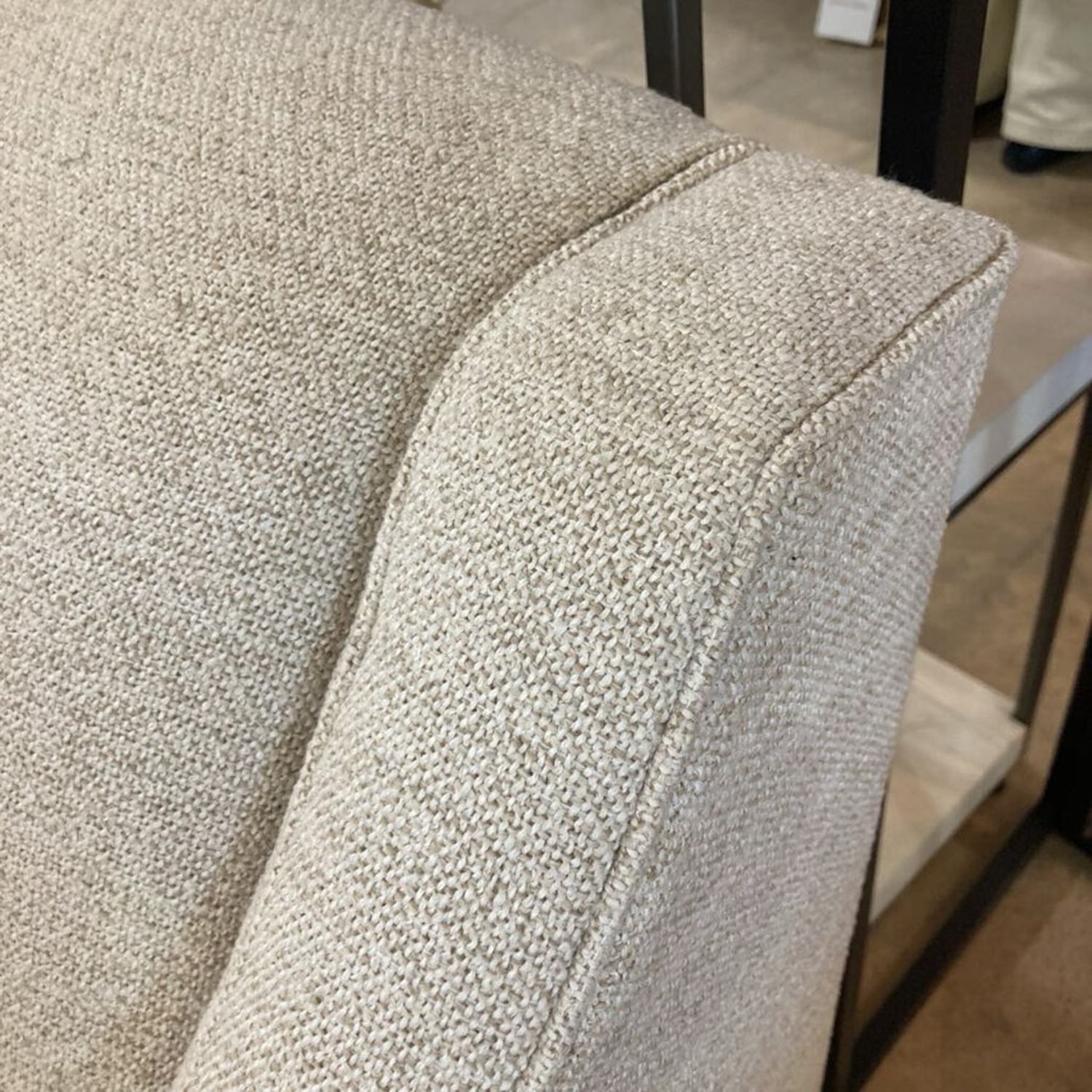 McCreary Modern Linen Slope Arm Loveseat - image-8