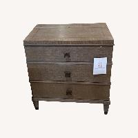 3-Drawer W Lift Top Power Outlets Nightstand