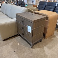 3-Drawer W Lift Top Power Outlets Nightstand