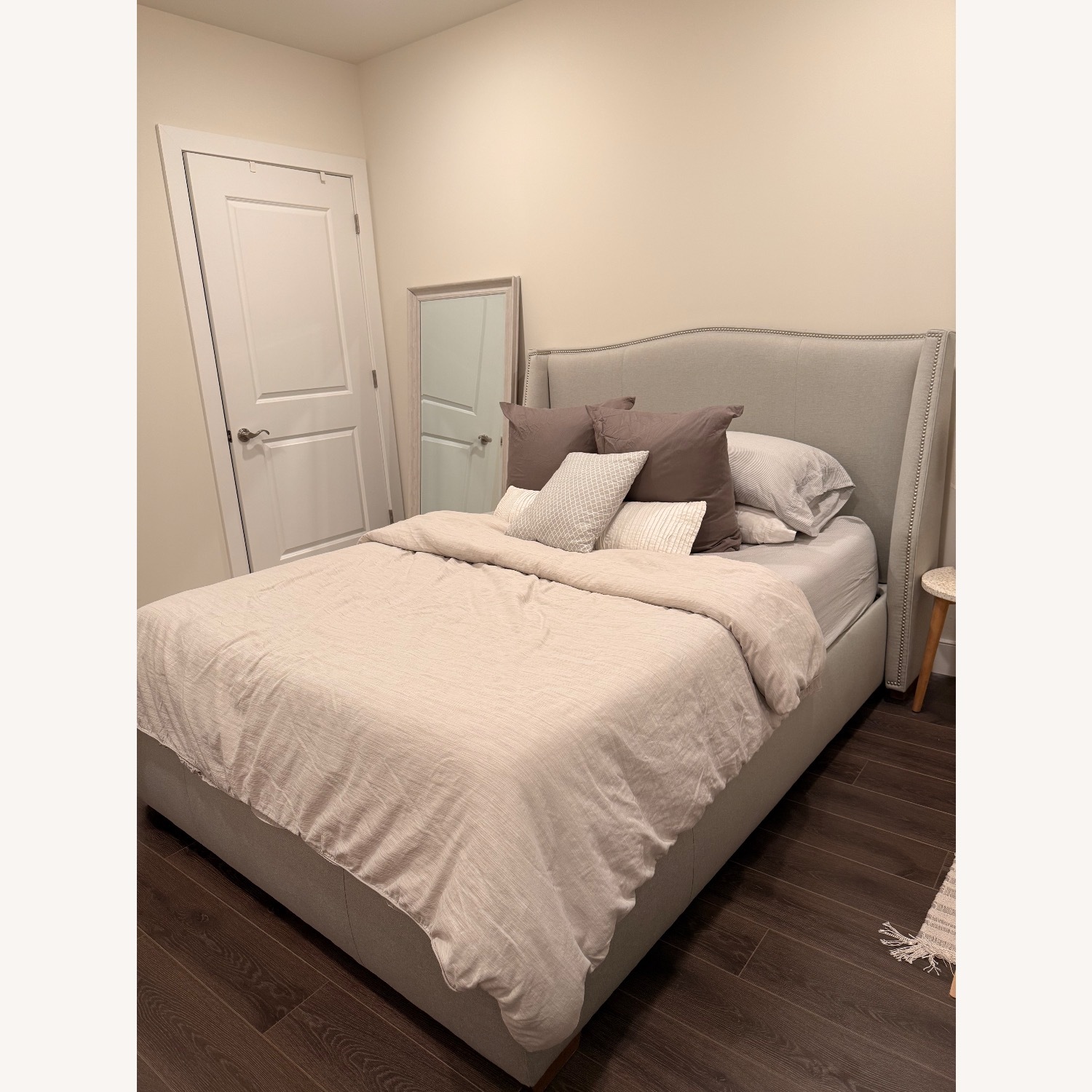 Mitchell Gold + Bob Williams Light Gray Queen Bed - image-2