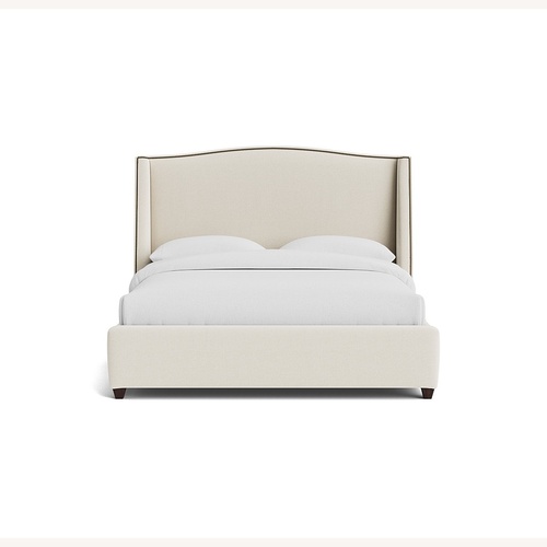 Used Mitchell Gold + Bob Williams Light Gray Queen Bed for sale on AptDeco