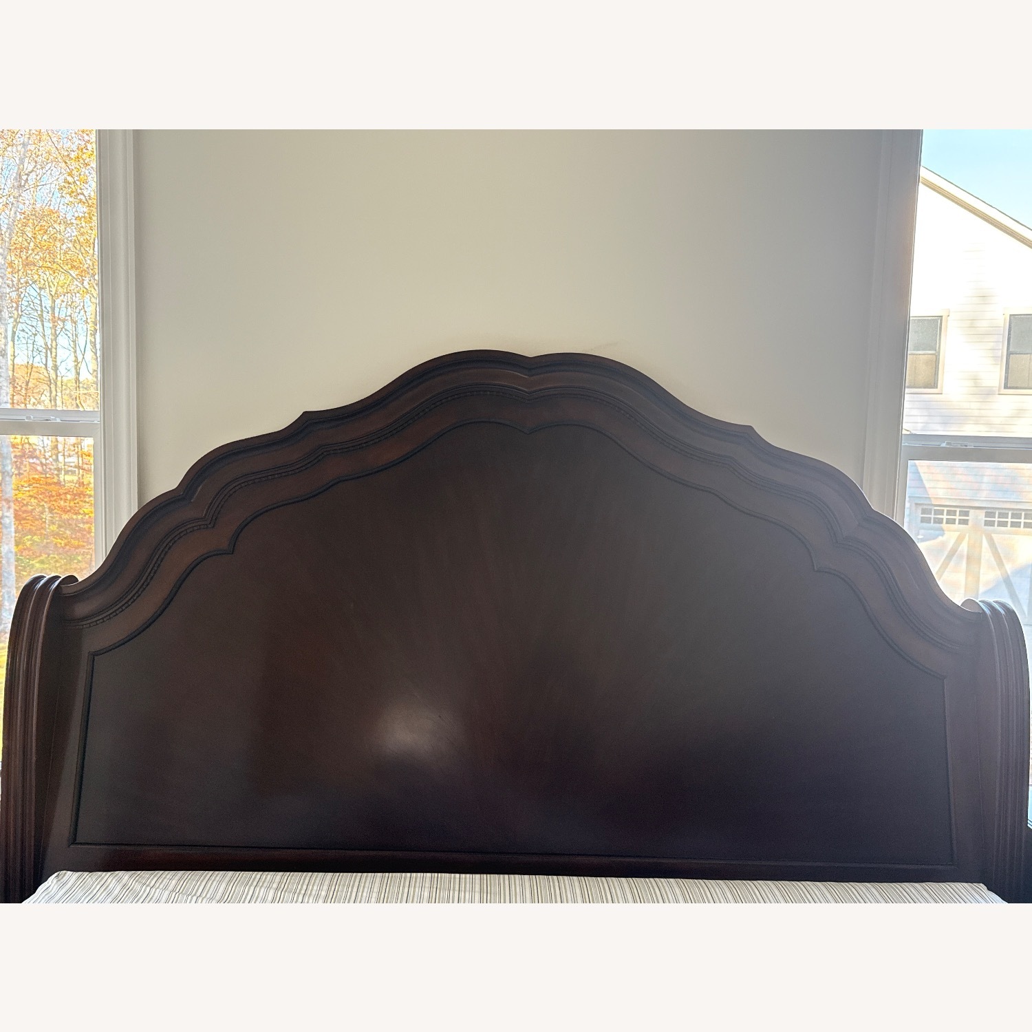 Macy's Dark Brown Wood King Bed - image-6