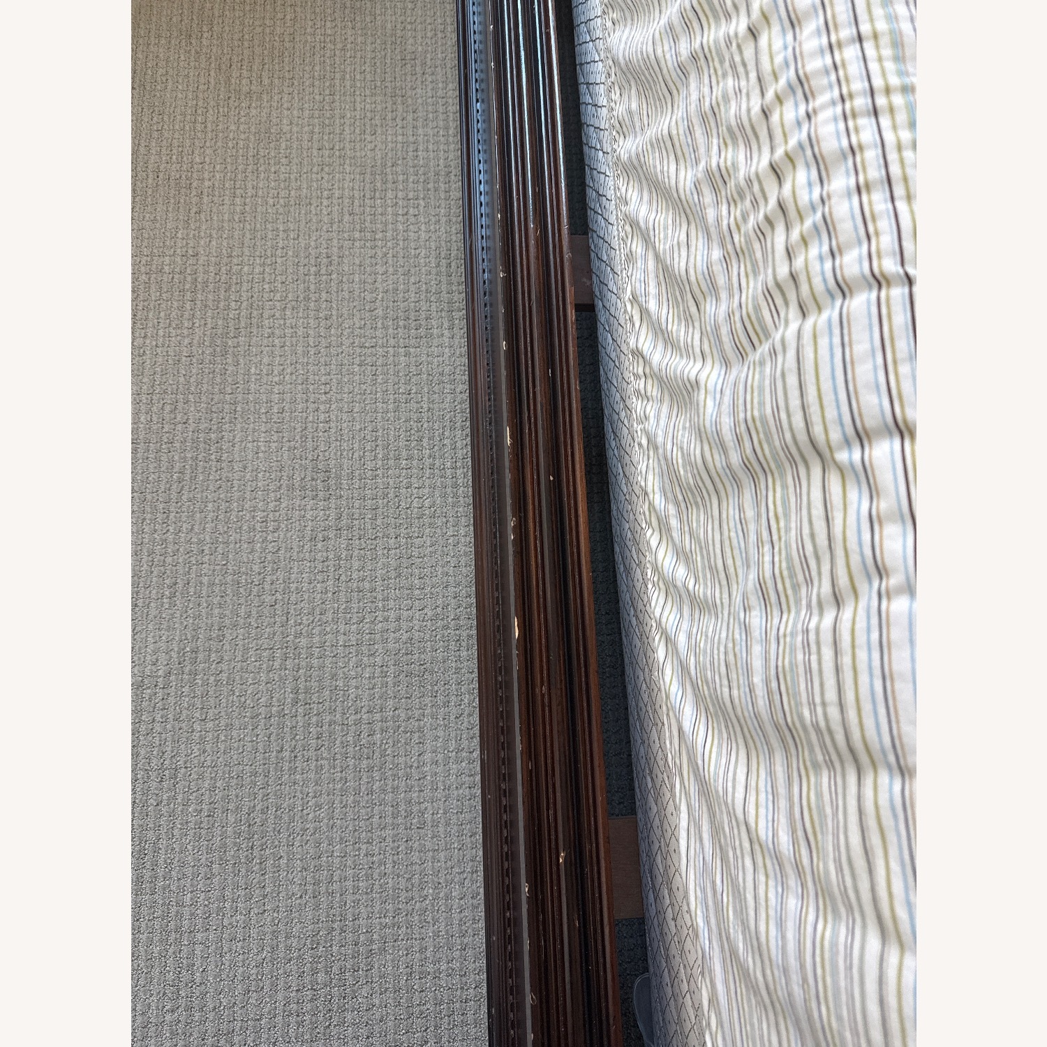 Macy's Dark Brown Wood King Bed - image-5