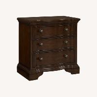 Two Nightstands With Velvet Lined Top Drawers