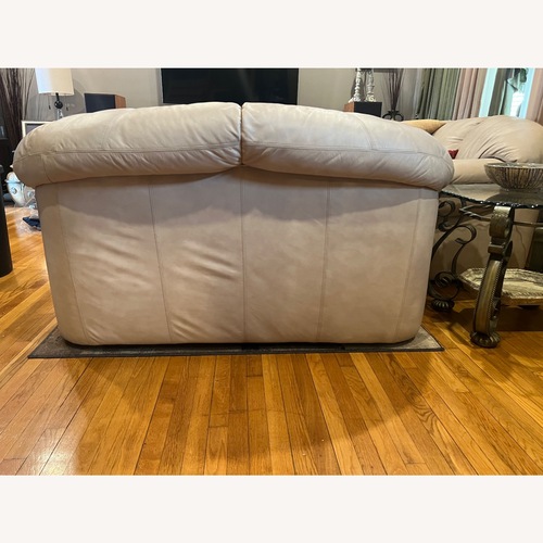 Used Levitz Furniture Natural Leather 3+ Seater Sofa for sale on AptDeco