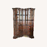 Dark Brown 5-drawer Wood Chest