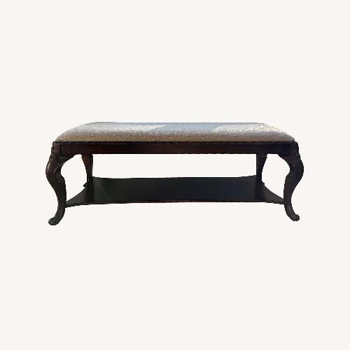 Used Dark Brown Wood Bench for sale on AptDeco
