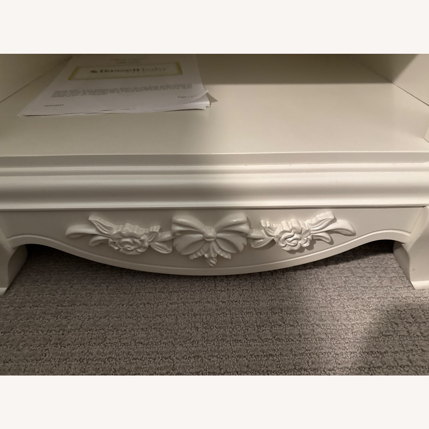 Bassett Addison White Wood Nightstands - image-3