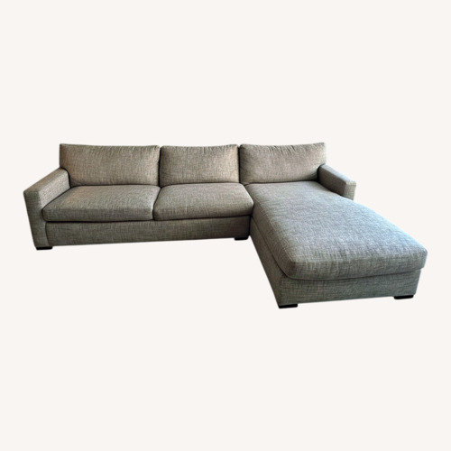 Used A. Rudin Light Gray Fabric 2 Piece Sectional for sale on AptDeco