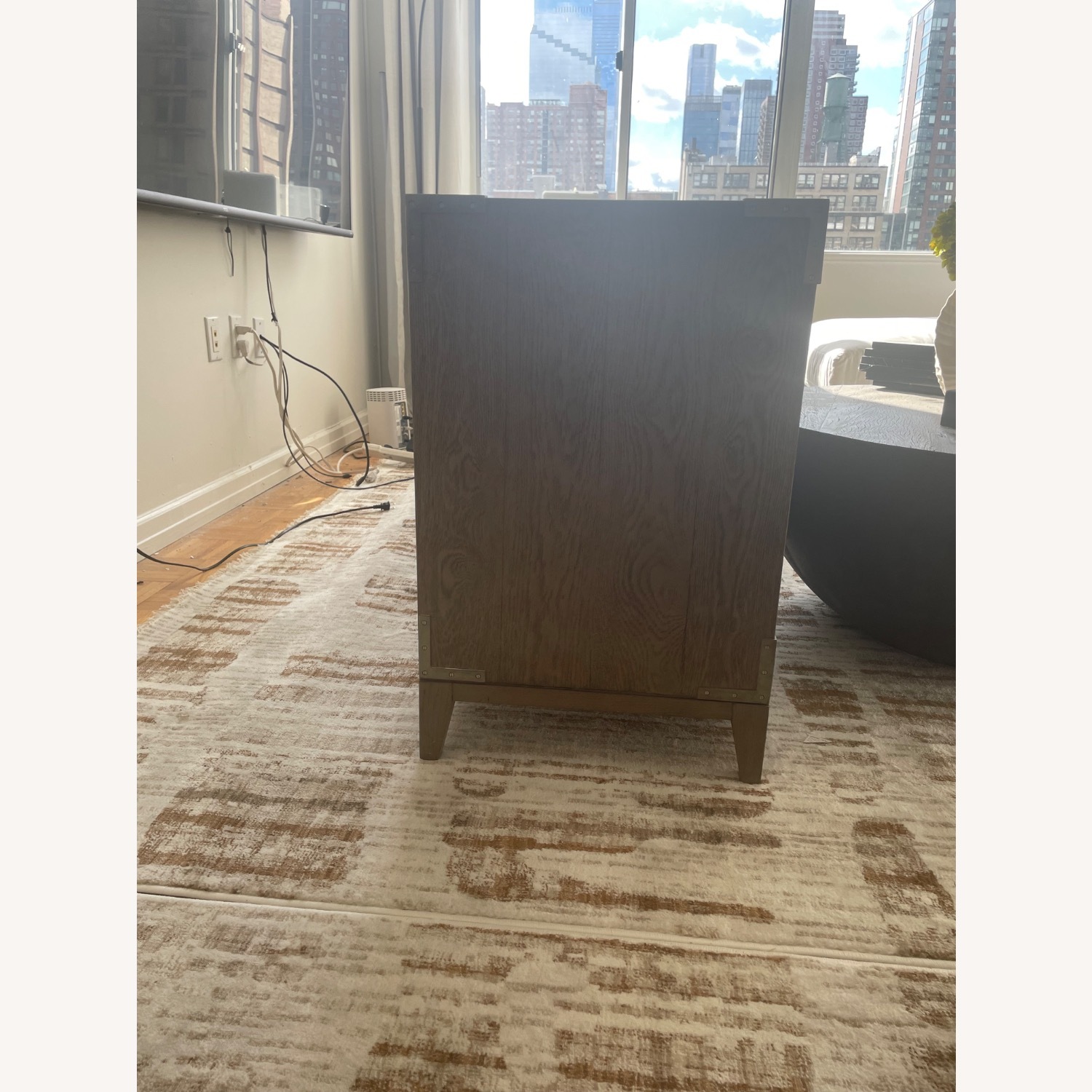 RH Media Console with Glass Doors & Drawers - image-3