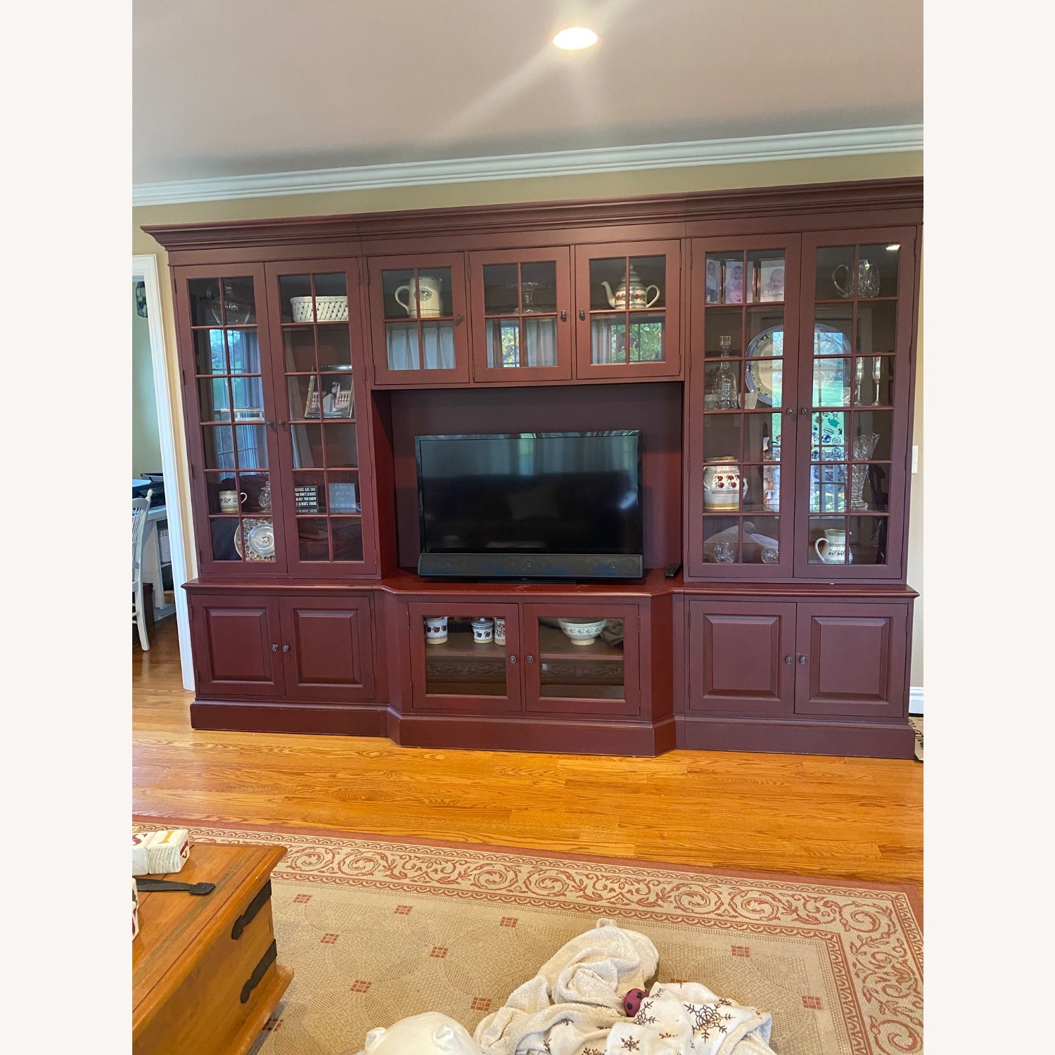 Ethan Allen Villa Red Wall Unit - image-2