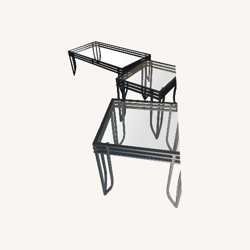 Used Industrial Style Metal and Glass Coffee Tables for sale on AptDeco