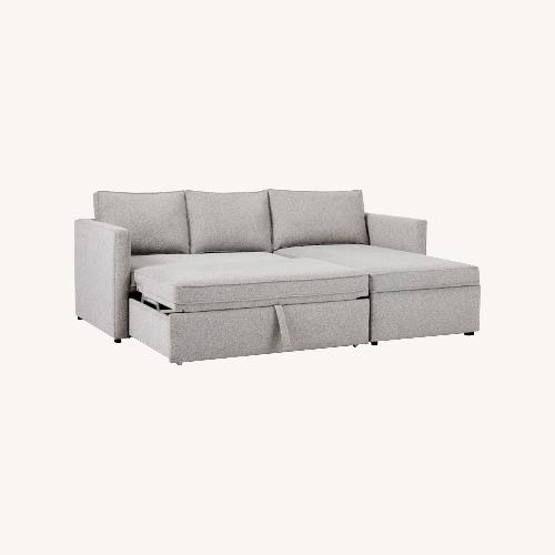 Used West Elm Harris 2 Piece Sectional Pop up Sleeper for sale on AptDeco