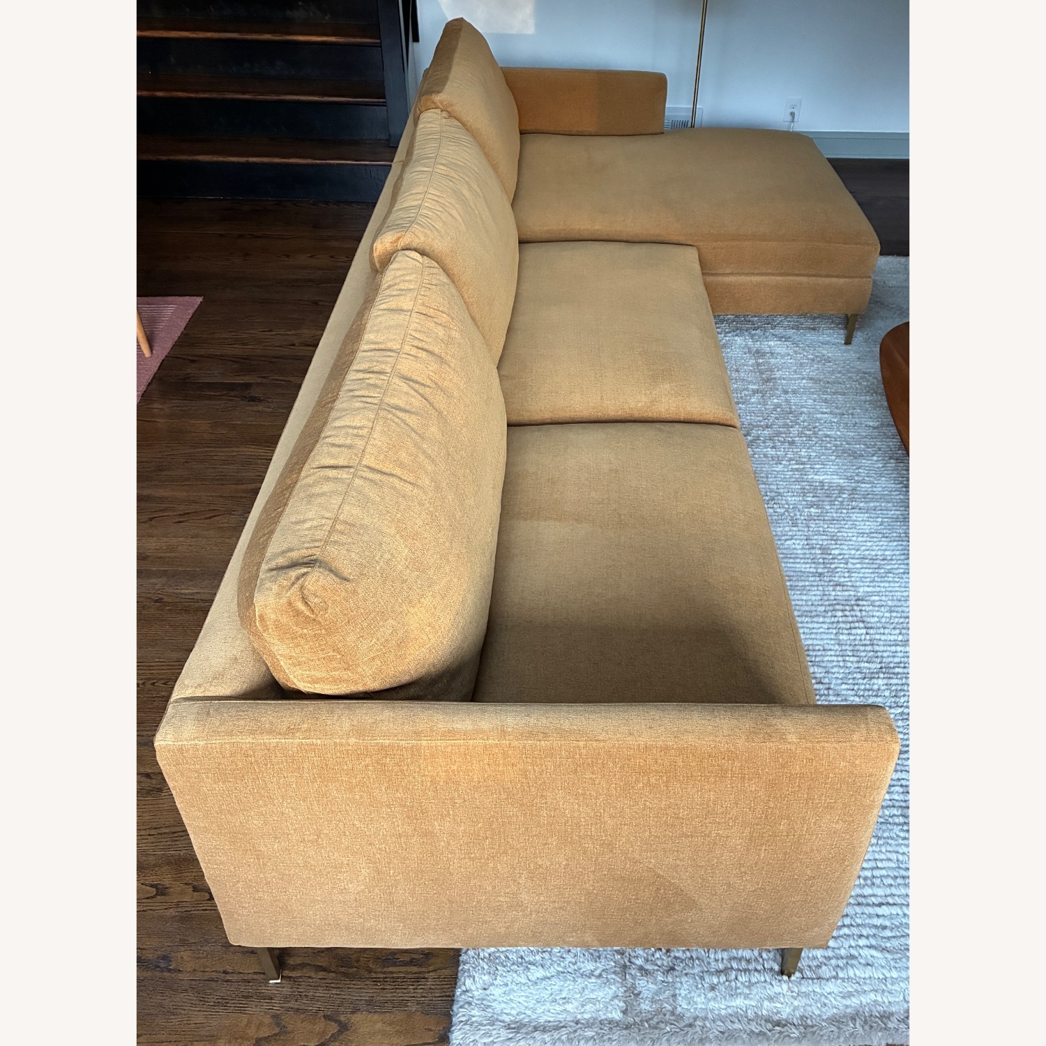 ABC Carpet 2 Piece Sectional and Chaise - image-5