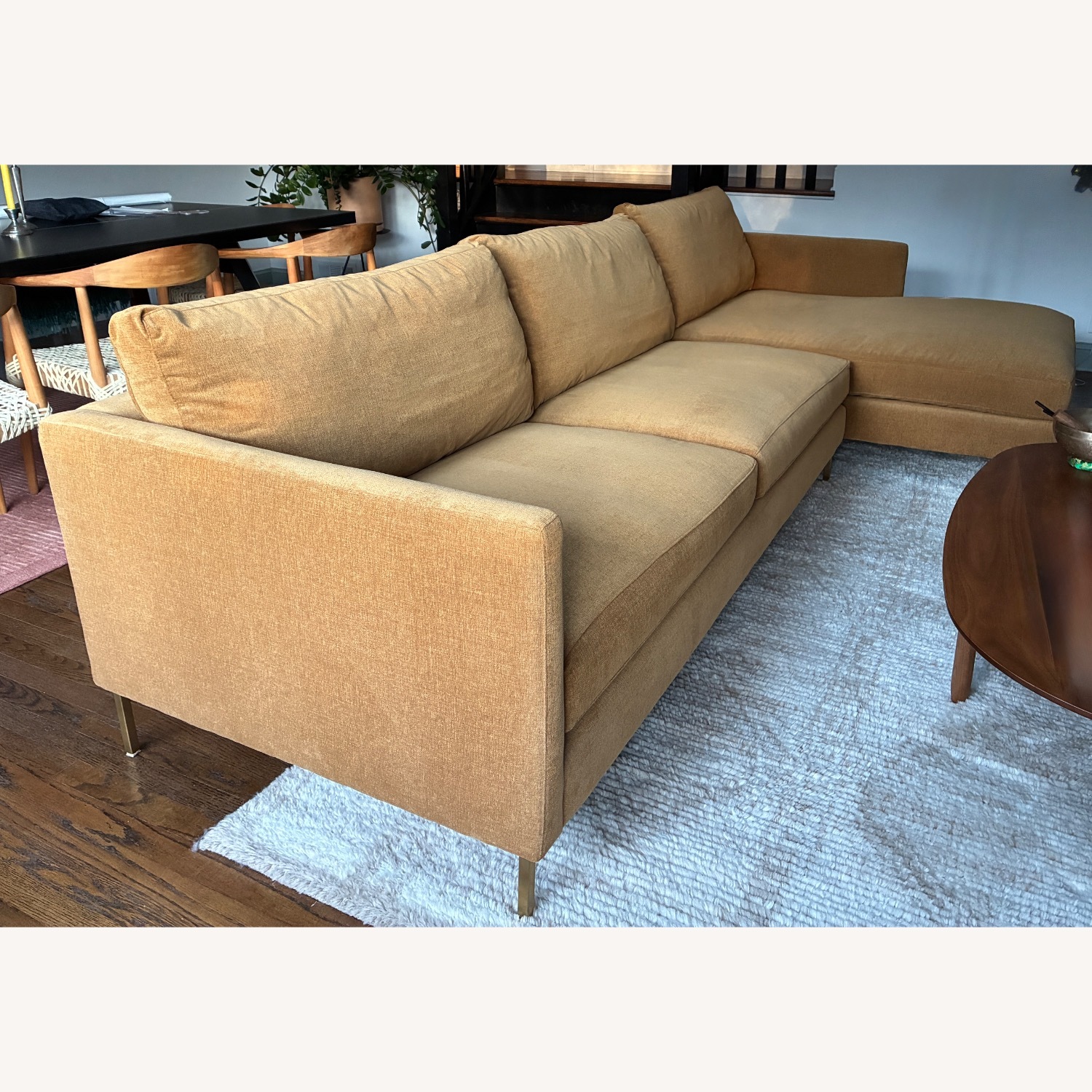 ABC Carpet 2 Piece Sectional and Chaise - image-1