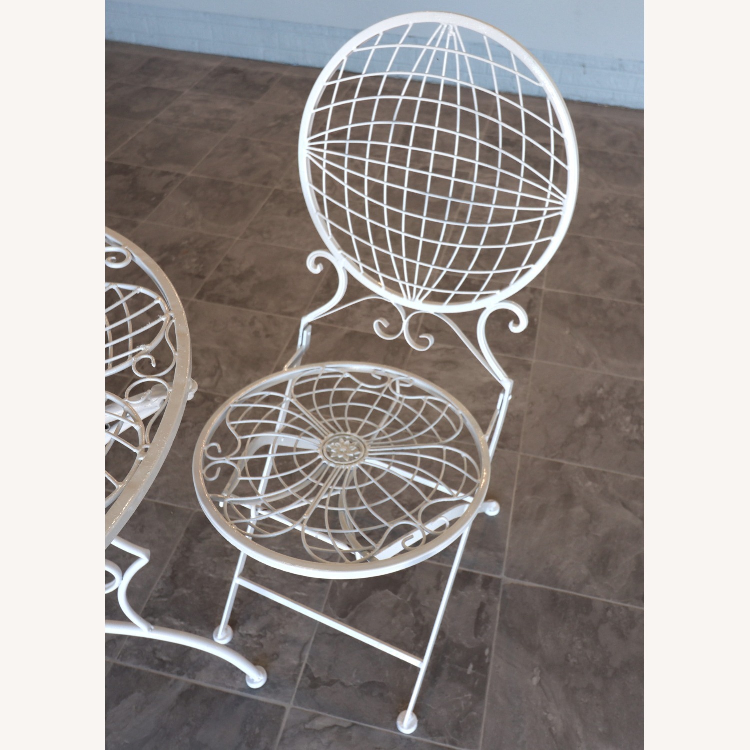 Italian Mid-Century Modern Wrought Iron Bistro Set - image-6