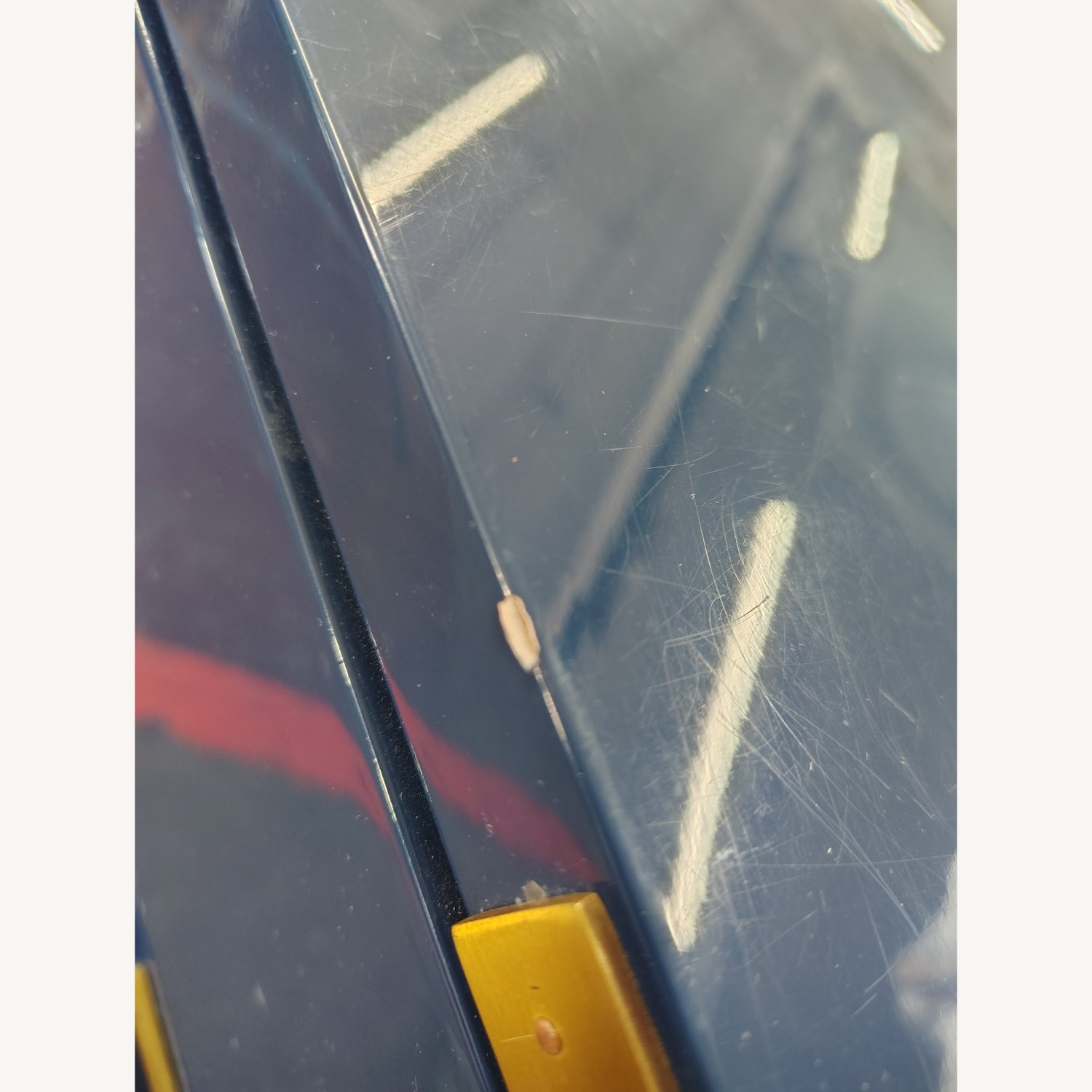 Lacquer Craft Blue Wood Sideboard - image-7